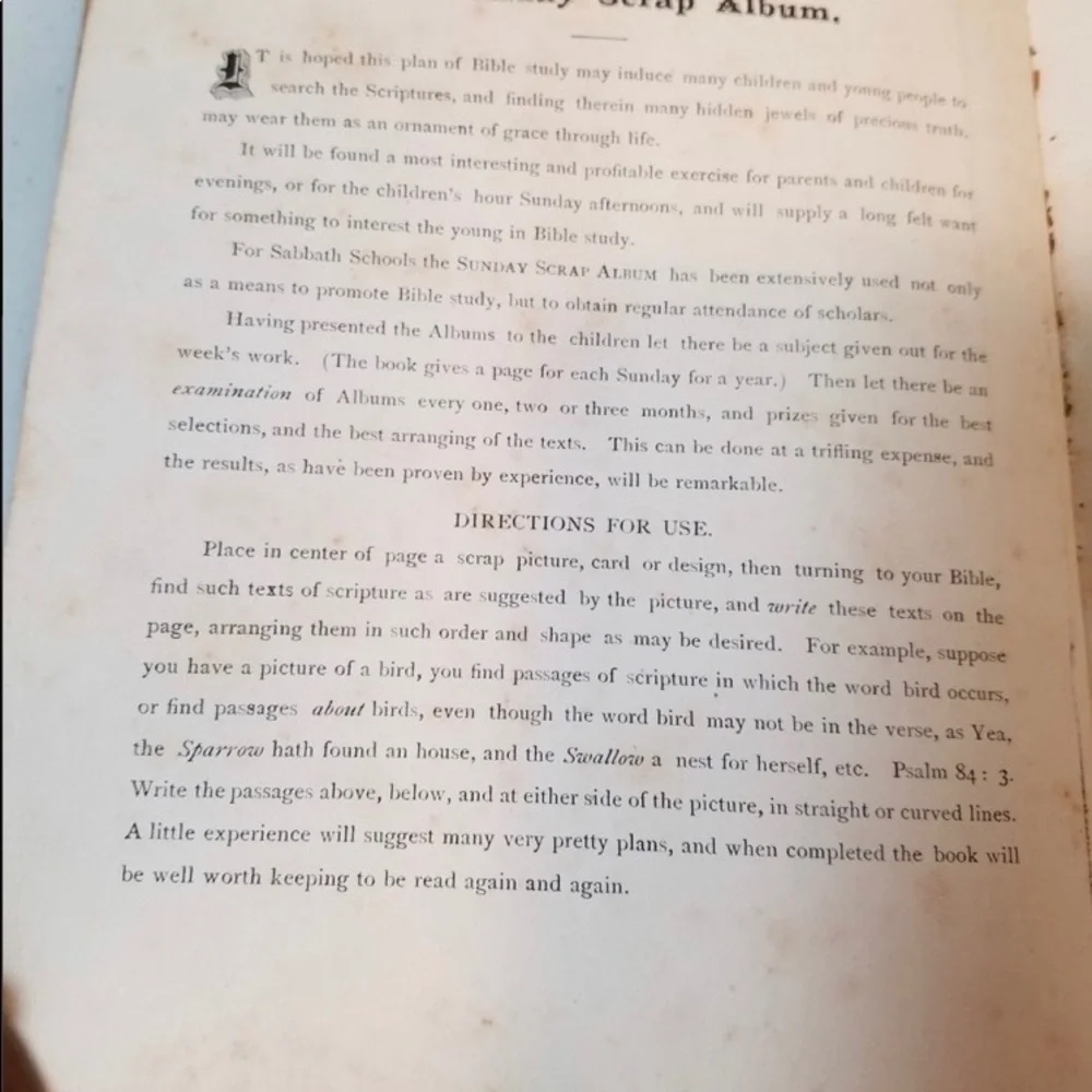 Antique 1880 The Sunday Scrap Album - Picture 5 of 16